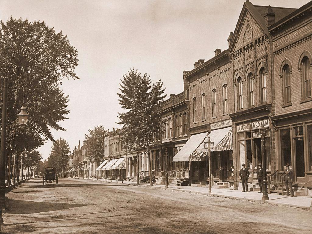 Historic Markham Village streetscape
