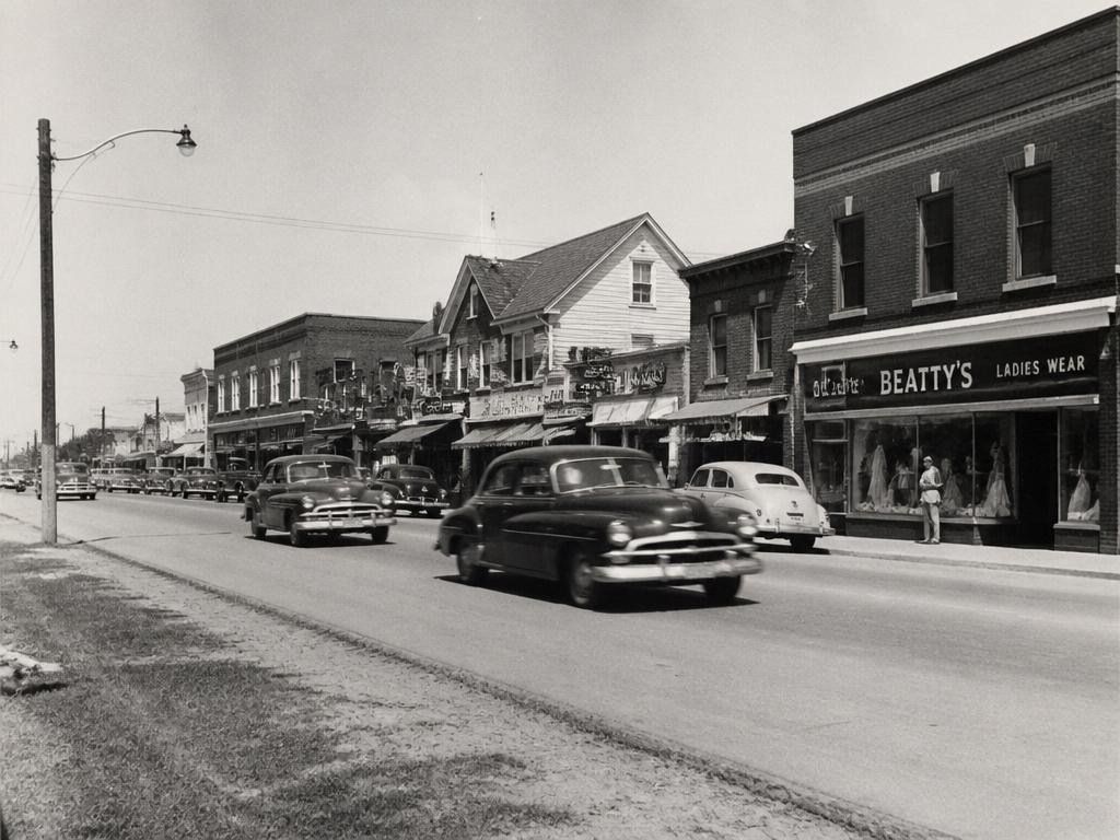 Vintage Markham Village main street